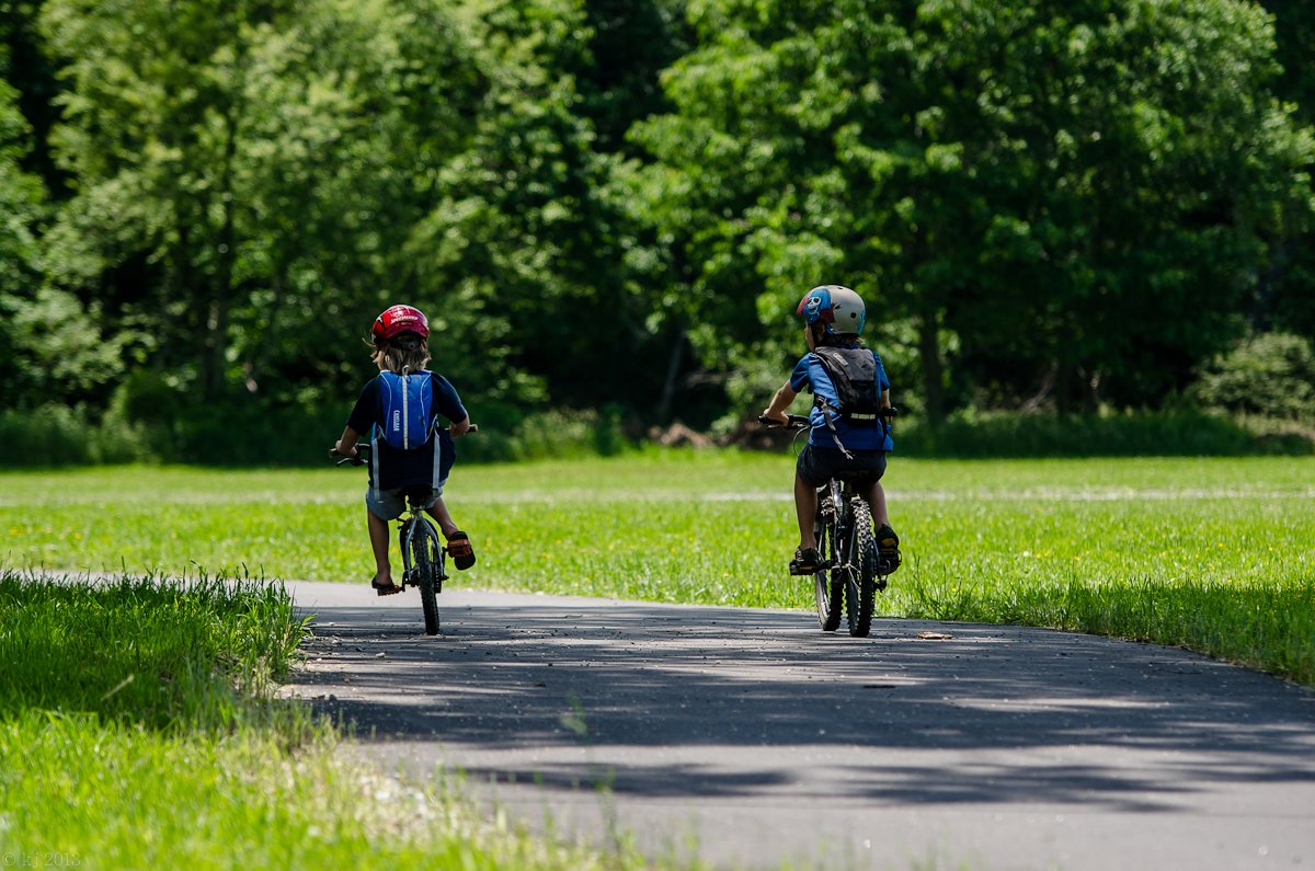 Middle Fork Greenway kids biking